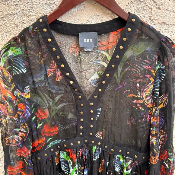 MAEVE Nighttime Florals Dress Size 2 - Picture 6 of 9